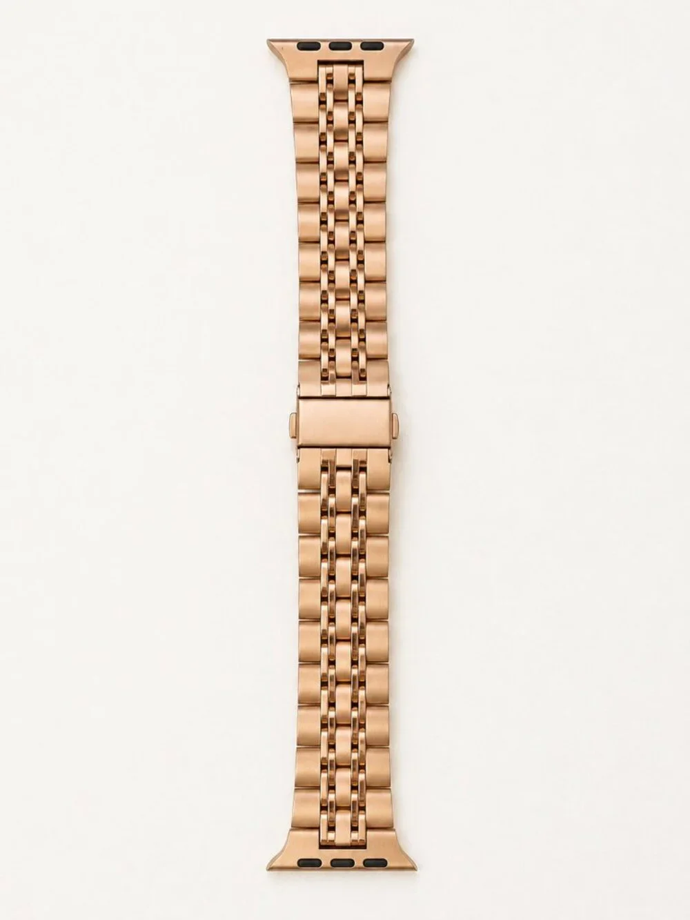 Rose Gold Stainless Steel Apple Watch Band Adjustable Link Bracelet